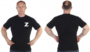 Черная футболка для мужчин Операция Z