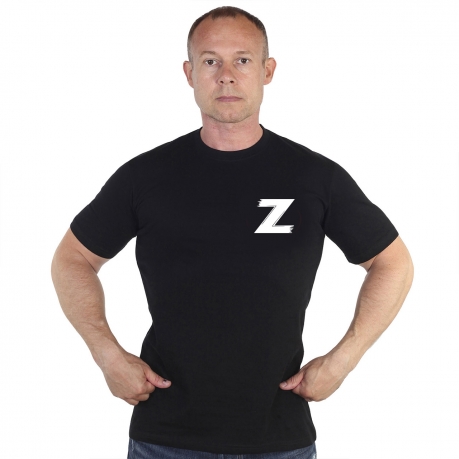 Черная футболка для мужчин Операция Z