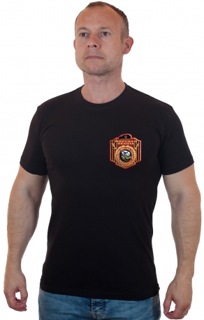 Черная мужская футболка Морская Пехота.