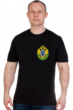 Черная футболка с эмблемой ПС ФСБ по лучшей цене