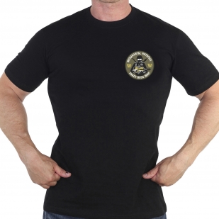 Чёрная футболка с термоаппликацией Группа Вагнера