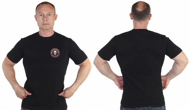 Чёрная футболка с термотрансфером Группа Вагнер