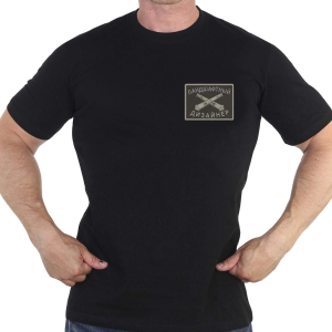 Чёрная футболка с термотрансфером "Ландшафтный дизайнер"