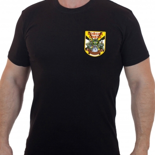 Чёрная футболка Войска связи