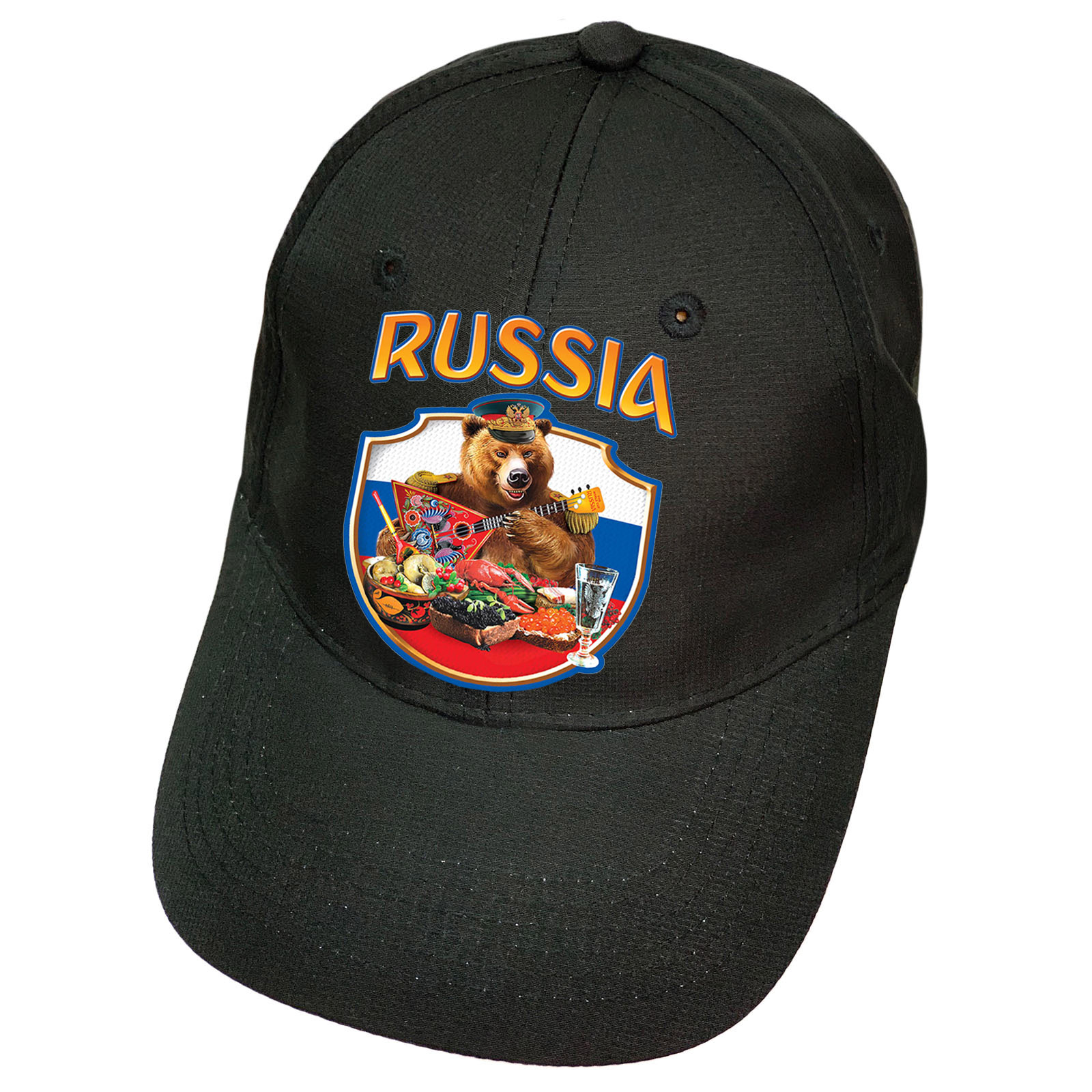 Чёрная кепка "Russia"