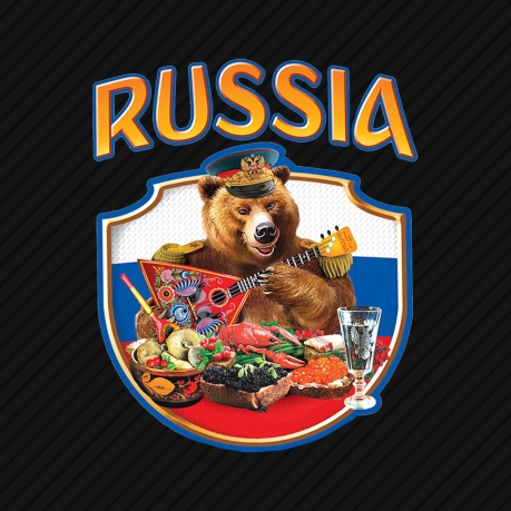 Чёрная кепка Russia
