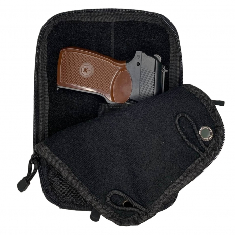 Черная сумка для скрытого ношения пистолета