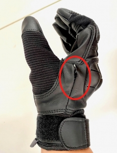 Черные перчатки тактические