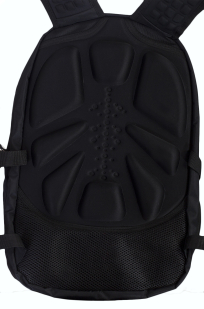 Черный эргономичный рюкзак с эмблемой Охотничий Спецназ - заказать выгодно