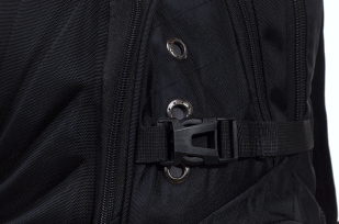 Черный эргономичный рюкзак с эмблемой Охотничий Спецназ - заказать в розницу