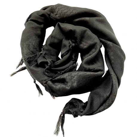 Черный однотонный платок арафатка - высокое качество