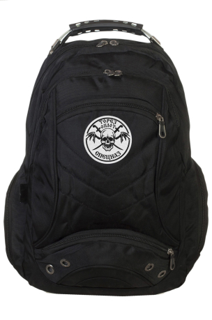 Черный рюкзак с символичным шевроном Торез Оплот Спецназ