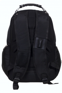 Черный рюкзак с тематической нашивкой  Охотничий спецназ купить оптом 