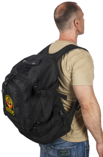 Черный рюкзак универсального назначения 3-Day Expandable Backpack 08002B Black с эмблемой СССР