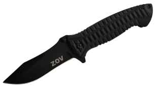 Черный складной нож с символикой ZOV