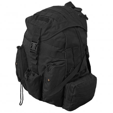 Черный тактический рюкзак с карманом для рации (30л)