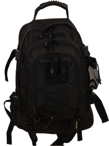 Черный тактический рюкзак с отделением для гидратора 3-Day Expandable (40-60 л) Backpack Black
