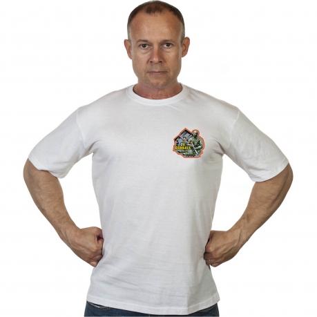 Чисто белая футболка Zа Донбасс