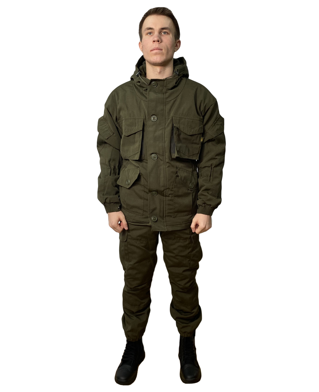 Демисезонный костюм Горка-8 премиум рип-стоп (олива) 
