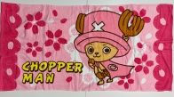 Детское розовое полотенце Chopperman
