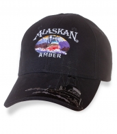 Дизайнерская мужская бейсболка с вышивкой ALASKAN Amber.