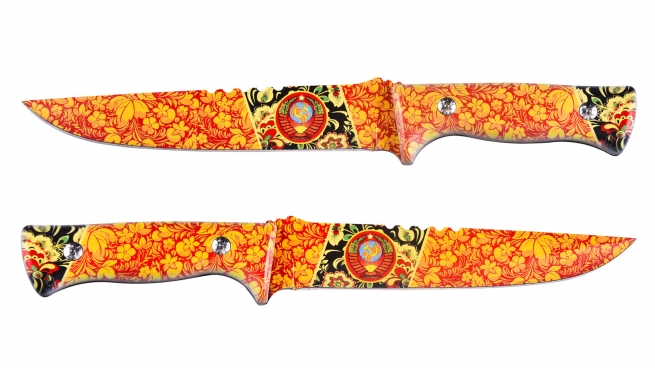 Дизайнерский нож с гербом СССР