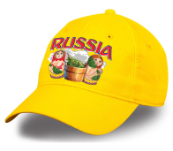 Достойный подарок по любому поводу - бейсболка "Russia матрешки". Яркий, устойчивый к выгоранию цвет, плотный хлопок. Предложение ограничено, успей заказать!
