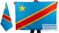 Двухсторонний флаг Демократической Республики Конго