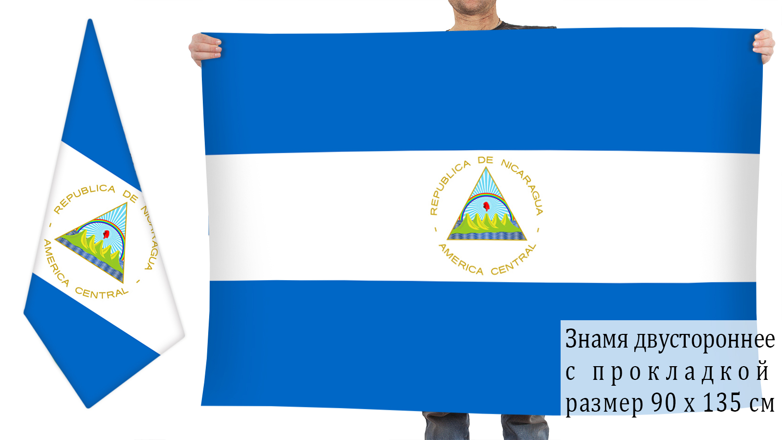 Флаг Никарагуа Фото