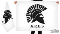 Двусторонний флаг Центра Военно-спортивных игр "Ares"