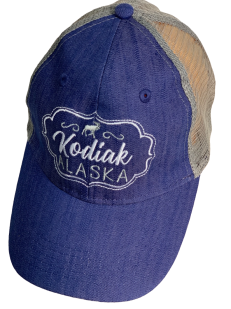 Джинсовая бейсболка с сеткой Kodiak Alaska