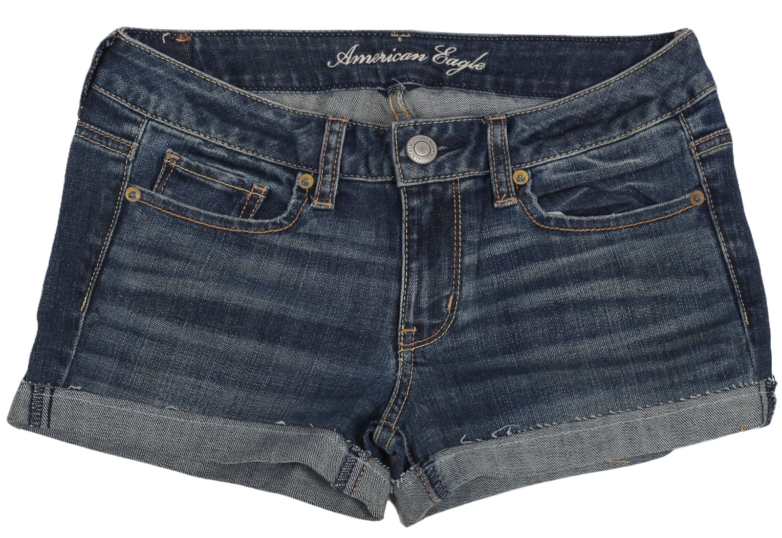 Практичные джинсовые шорты American Eagle для классных девчонок. Модель в "облипку" сделает тебя неотразимой! №337