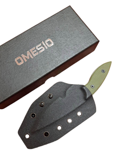 EDS нож скрытого ношения Omesio (черное лезвие, рукоять G10 хаки)