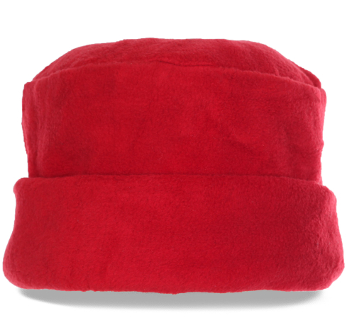Эффектная красная женская шапка из мягкого флиса на флисовой подкладке. Купи, носи, а все подруги тебе обзавидуются!