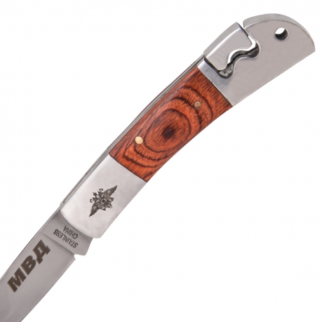Элитный нож МВД складного типа с гравировкой от Военпро