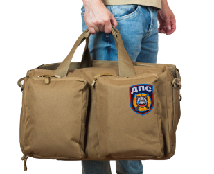 Эргономичная мужская сумка-рюкзак с нашивкой ДПС - заказать оптом