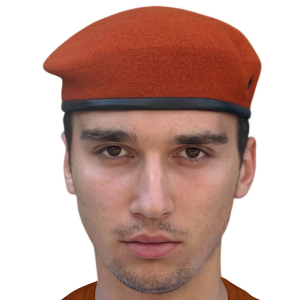 Оранжевый берет МЧС (Бесшовный, 100% шерсть)