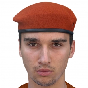 Оранжевый берет МЧС (Бесшовный, 100% шерсть)