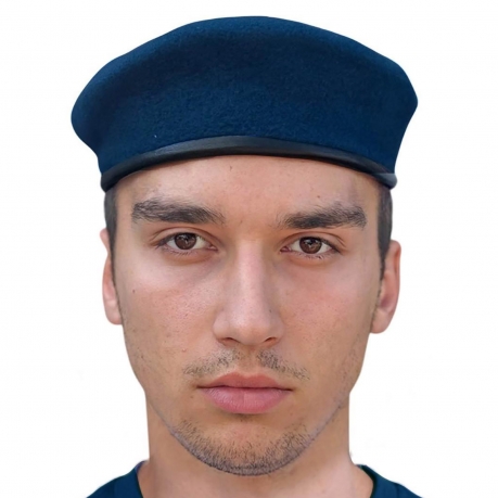 Синий берет ВВС, ВКС (Бесшовный, 100% шерсть) Синий берет ВВС, ВКС (Бесшовный, 100% шерсть)