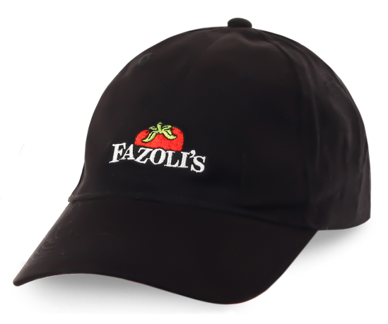 Фирменная бейсболка итальянского ресторана Fazolis - насыщенный цвет, узнаваемый логотип, приятная цена