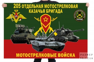 Флаг 205 отдельной мотострелковой казачьей бригады 