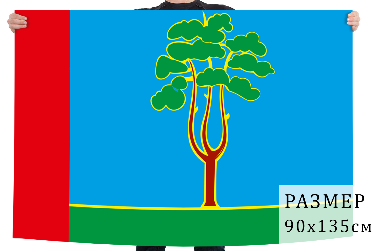 Флаг Черноголовки Московской области
