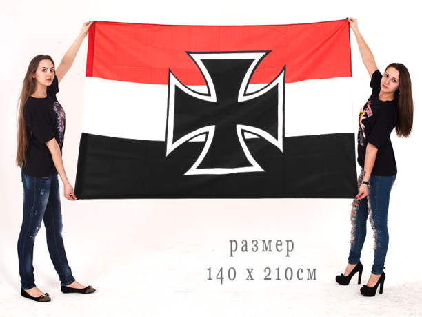Флаг Гюйс Императорских ВМС Германии 140x210 см