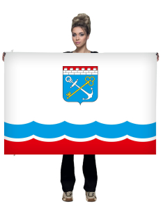 Купить флаг Ленинградской области в Ленинградской области