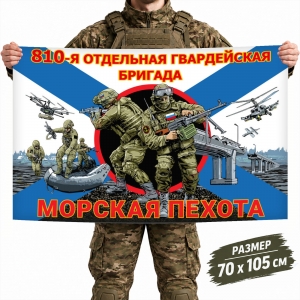 Флаг морпехов 810 ОБрМП Черноморского флота