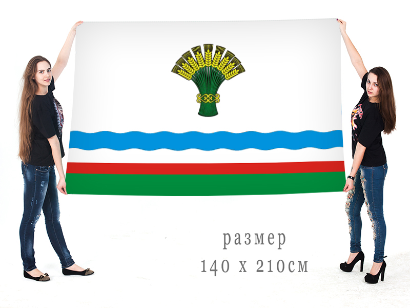 Большой флаг муниципального образования Олёкминский район