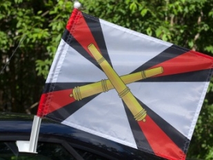 Флаг на машину с кронштейном «РВиА»