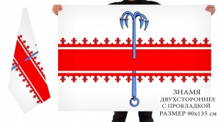 Двусторонний флаг Никольского городского поселения Подпорожского района
