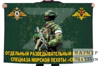 Флаг отдельного разведывательного батальона спецназа морской пехоты "Спарта"