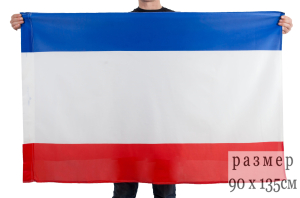 Флаг Республики Крым (на сетке)